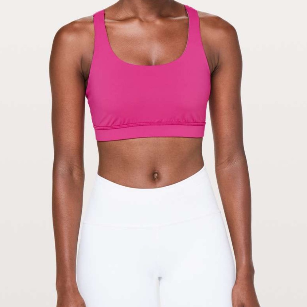 Lululemon Raspberry Energy Sports Bra - Picture 2 of 4